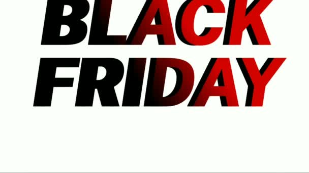 Special Offer Black Friday Simple Text Animation — Stock Video