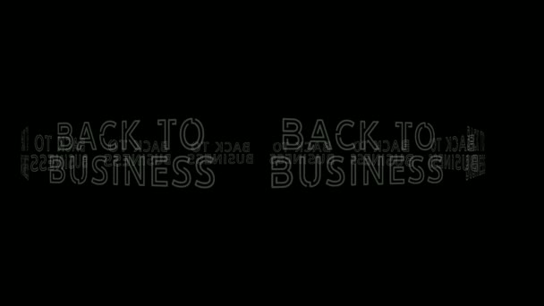 Zurück Business Animation Auflösung — Stockvideo