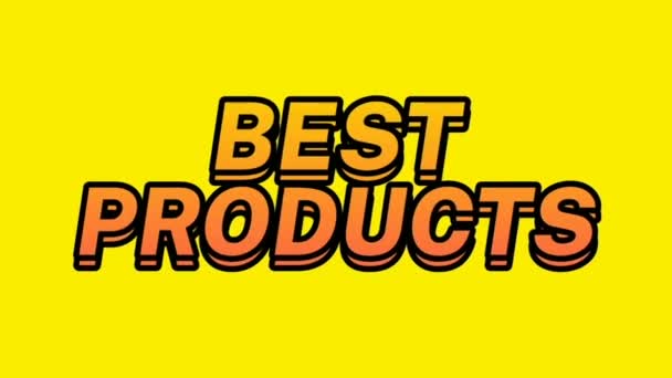 Marketing Strategie Die Besten Produkte Herzschlag Text Animation Für Ihre — Stockvideo