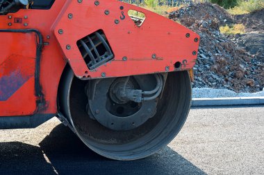 Yol tekerlekli paten pisti, ön paten pisti yakın plan..