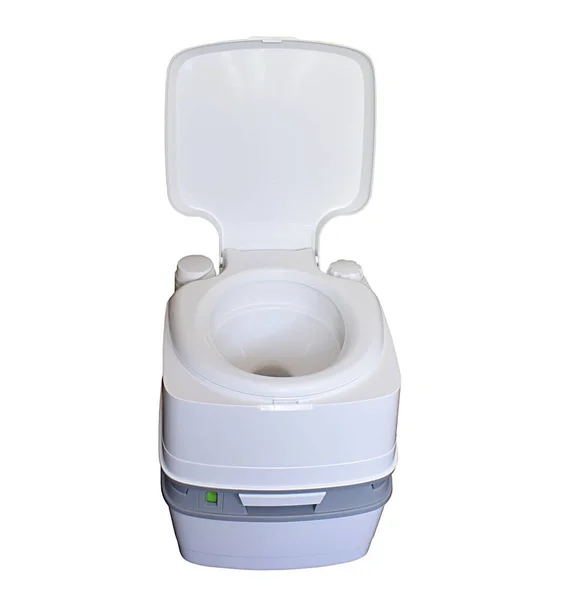 Portable Plastic Toilet Isolated White Background — Stockfoto