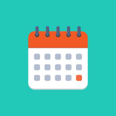 Takvim simgesi 2020-2021. 31 Aralık tarihini işaretle. Düz stil tasarım. Vektör illüstrasyonu