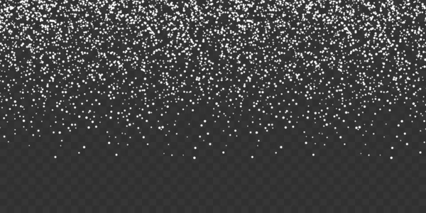 Снегопад Изолирован Прозрачном Фоне Падение Снега Снег Векторной Иллюстрацией Снежинки — стоковый вектор
