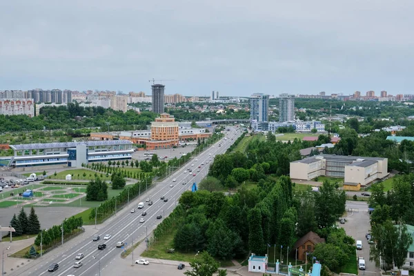 Kazan Tatarstan Rússia Maio 2021 Vista Área Orenburg Cidade Russa — Fotografia de Stock
