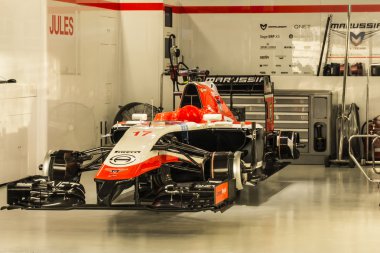 Sochi autodrom, takım kaza binici desteklemek için Marrusia 