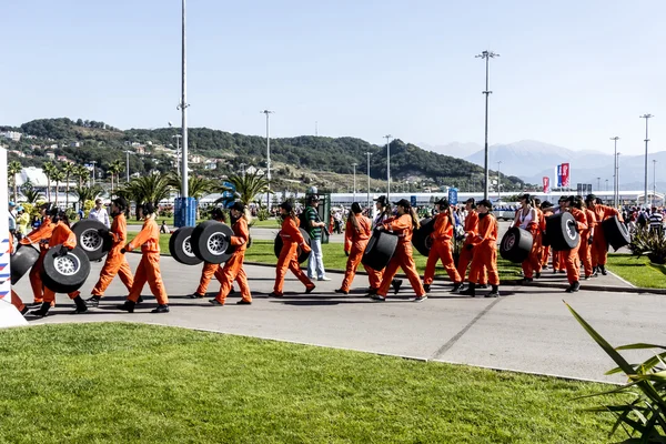 Partecipanti al Gran Premio di Russia inaugurale . — Foto Stock