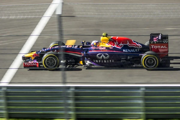 De Red Bull op het spoor, de autodrom van Sotsji. — Stockfoto