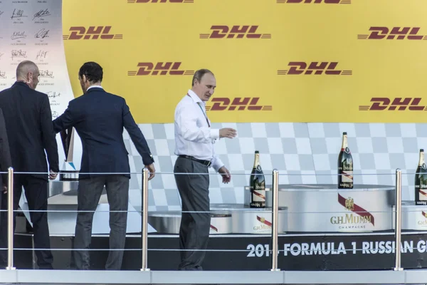 Vladimir Putin went to the podium first Grand Prix of Russia for — Stock Fotó