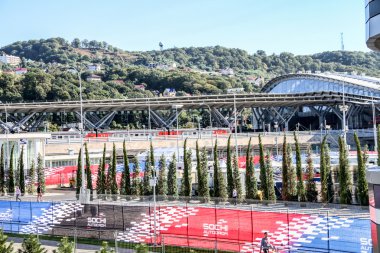 VIP tribün. Sochi, Rusya Federasyonu.