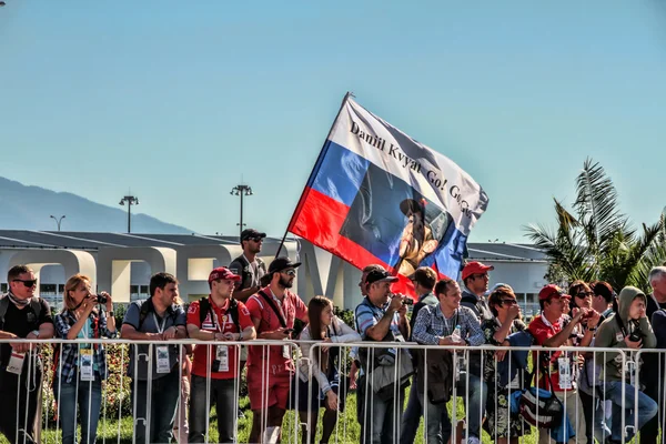 Fans. Formula One, Russian Grand Prix. — Stok fotoğraf