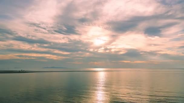 Tramonto Sul Mare Stock Video — Video Stock