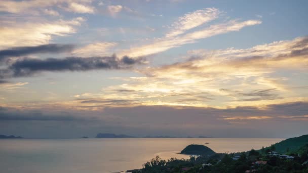 Sonnenuntergang Über Dem Meeresspiegel Video — Stockvideo