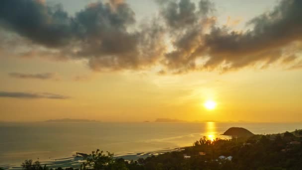Захід Сонця Над Морем Стокове Відео — стокове відео