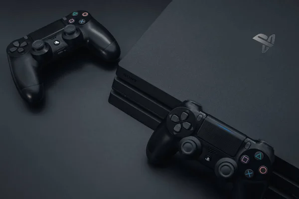 Chengdu China November 2019 Sony Playstation Pro Spielekonsole Isoliert Auf — Stockfoto