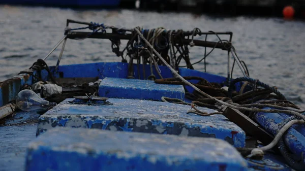 Detail Des Verlassenen Fischerbootes — Stockfoto