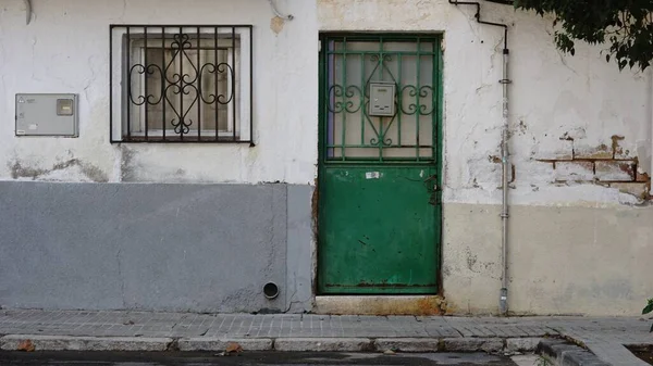 Facciata Umile Casa Rustica — Foto Stock