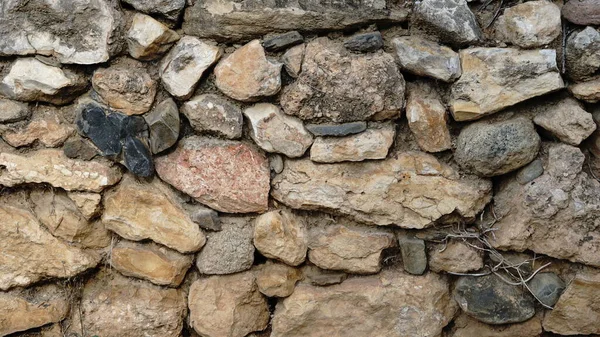 Rustic Stone Wall Background — Stock Photo, Image