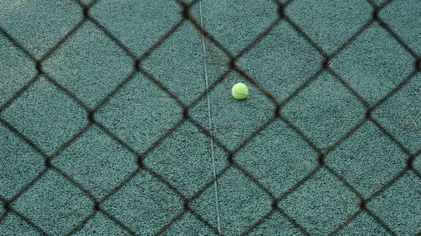 Palla Tennis Campo — Foto Stock