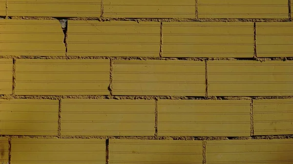 Желтая Кирпичная Стена — стоковое фото
