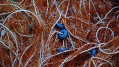 arka plan olarak rustik balıkçılık ağı