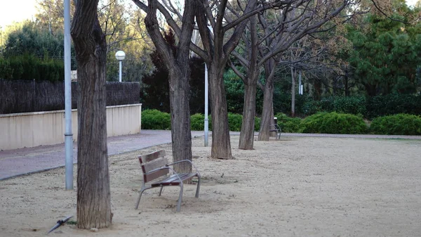 Parque Urbano Público Vacío Sin Gente — Foto de Stock