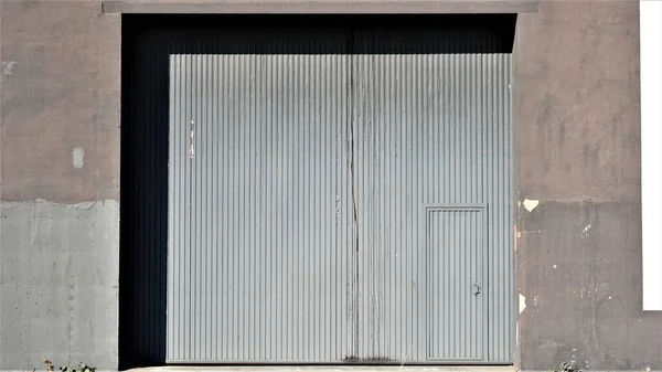 warehouse metal industrial door entrance