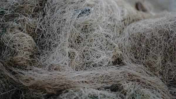 tangled fishing net as background