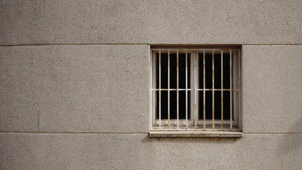 Window Grille White Facade — Stock Photo, Image