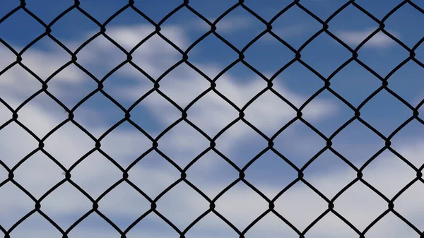 Metal Grate Cloud Sky Background — Stock Photo, Image