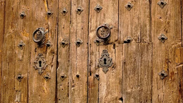 Rustico Maestoso Sfondo Porta Legno — Foto Stock