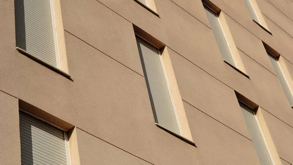 Facade Background Windows Blinds — Photo
