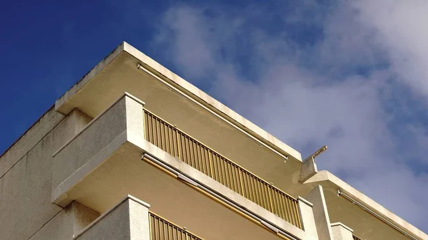 Building Balconies Railings Sky — 스톡 사진