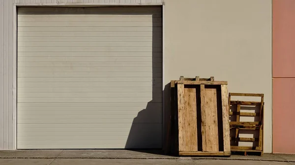 Porte Entrée Entrepôt Industriel — Photo