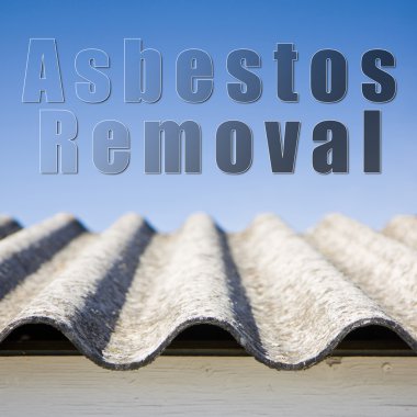 Asbestos removal concept image clipart
