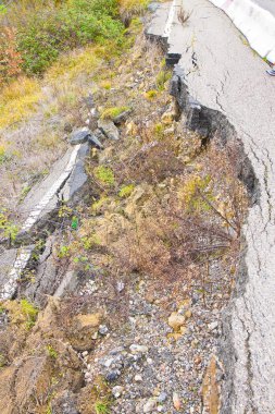 Eski asfalt yolu heyelan (İtalya içinde)