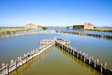 Comacchio'nın vadilerde eski balık evi