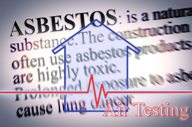 Ev ortamında bulunan asbest liflerinin hava testi, inşaat endüstrisindeki en tehlikeli malzemelerden biri ve kapalı hava kirleticileri, sözde gizli katil - asbest tanımı ve çizelgesi olan konsept.