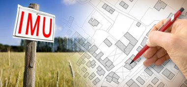 IMU (Eşsiz Belediye Vergisi anlamına gelir) arazi ve binalara uygulanan en az popüler İtalyan vergisi - kadastro haritası kavramı.