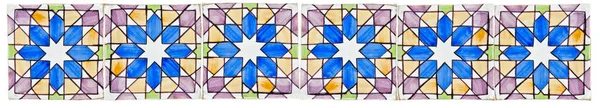Дизайн Рамы Типичными Геометрическими Португальскими Декорациями Названием Azulejos Португалия Португальская — стоковое фото