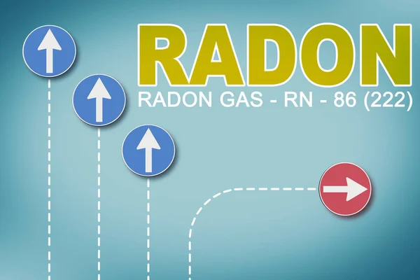 Verander Aanpak Strategie Radongas Bestrijden Concept Met Pijl Boog Dat — Stockfoto