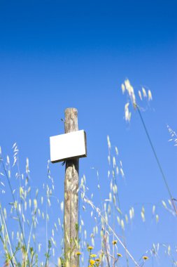 Kırsal kesimde boş işareti