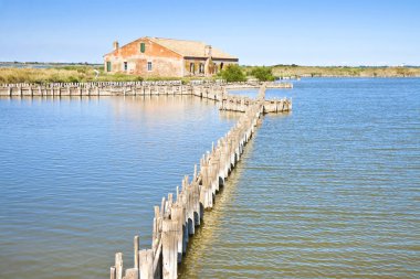 Comacchio'nın vadilerde eski balık evi