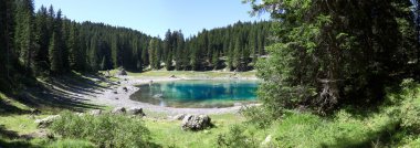 Lake Karersee - panoramik fotoğraf 