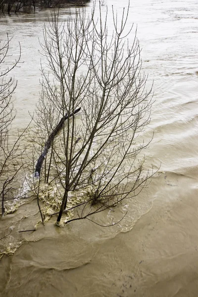 Wütendes Wasser und trübe — Stockfoto