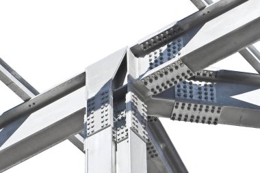 BÜYÜK BİR YENİ BÜYÜK Çelik STÜTÜK Sütunlar, çelik kirişler ve galvanize çelik cıvatalar