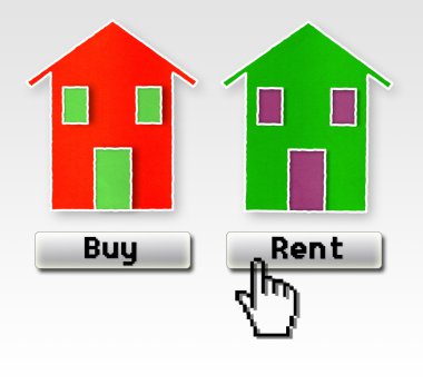 Satın almak veya kiralamak: sorun bu! Kavram görüntü