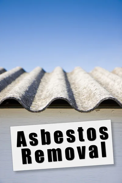 Asbestos removal concept — Stock Photo, Image
