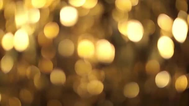 Flickering Festive Fond Lumières Dorées — Video