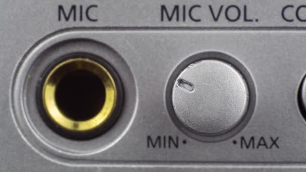 Stop Motion Animation Microphone Volume Control Adjusting — Stock Video