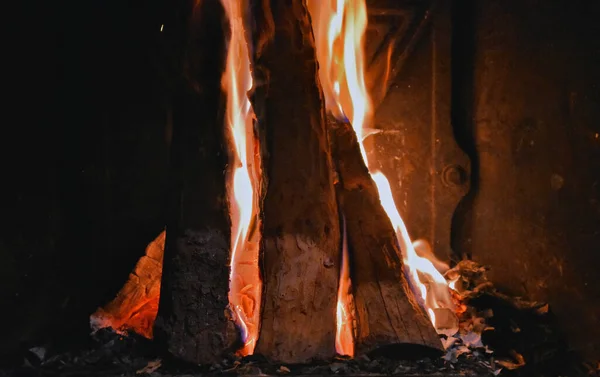 Feuer Kamin — Stockfoto